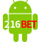 Aplicativo 216BET para Android